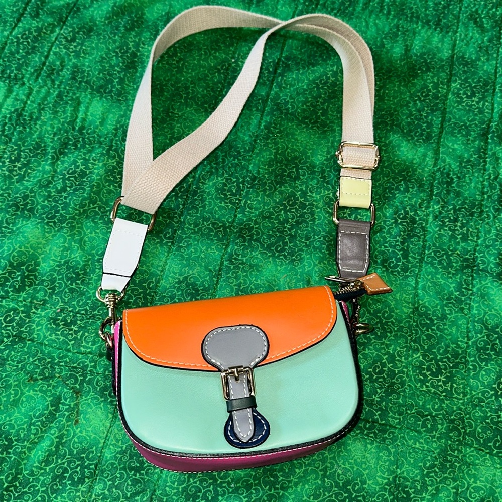 Small Cross body multicolor purse